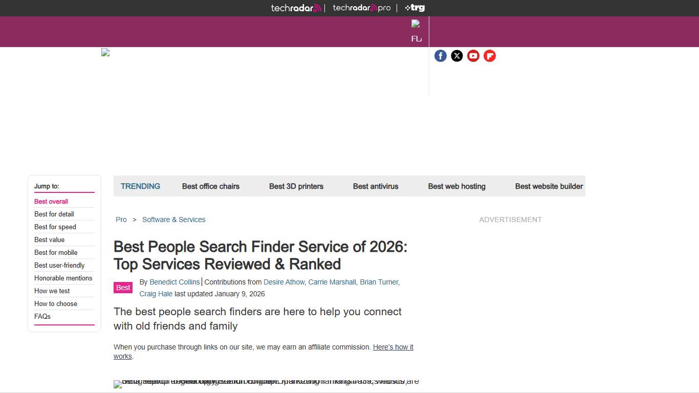 Best people search finder service of 2026: reviewed, ranked and rated | TechRadar